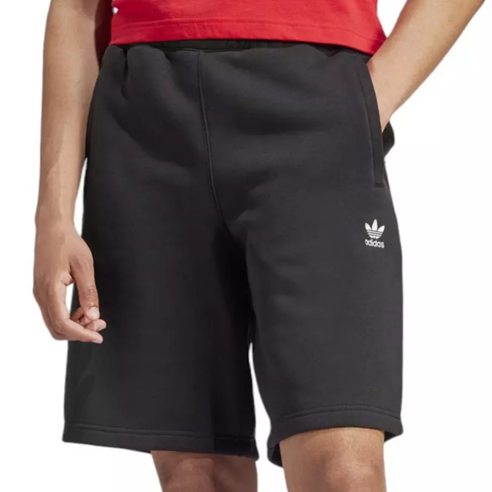 NWT Adidas Trefoil Essentials Shorts Black L